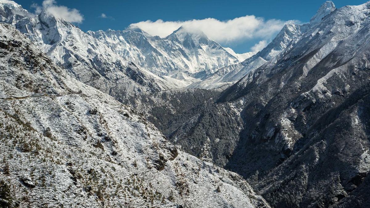 Snow-capped mountains