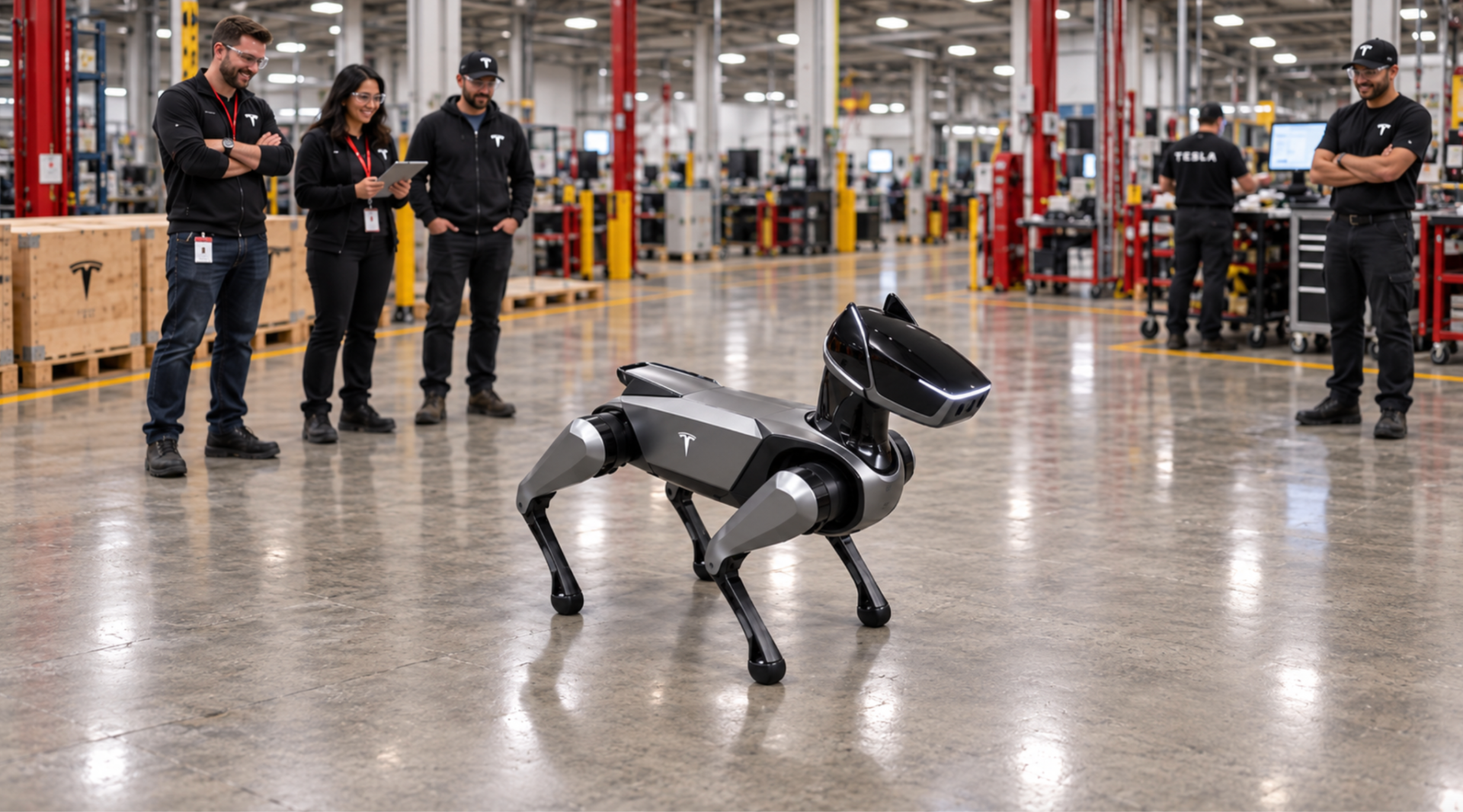 Tesla Unveils AI Robotic Dog Named Bolt, Targets Service and Companion Roles