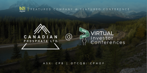 Canadian Phosphate CEO to pitch critical mineral strategy at October 13 virtual investor event