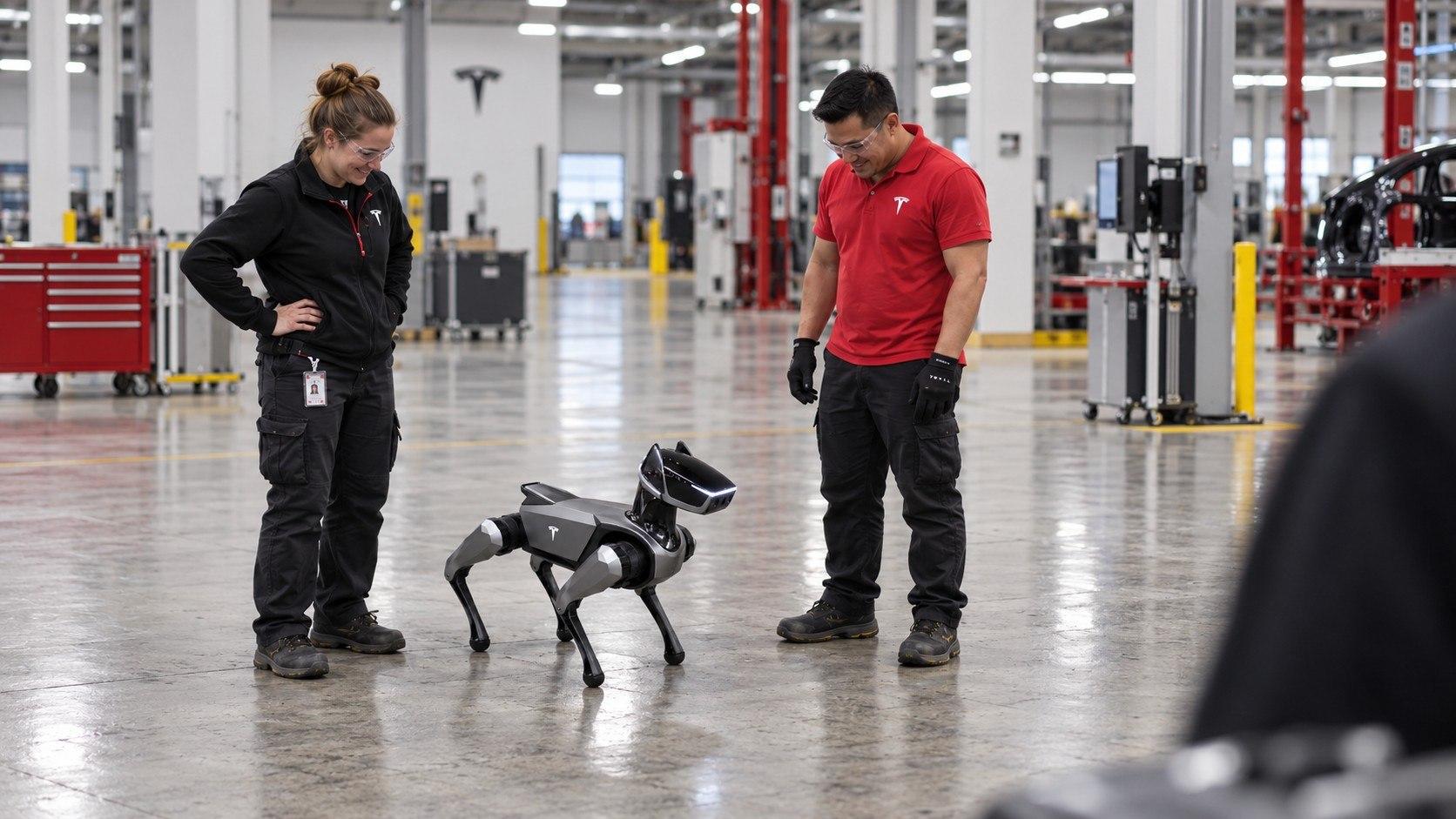 Tesla Unveils AI Robotic Dog Named Bolt, Targets Service and Companion Roles