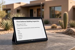 First Defense Building Inspection notes buyer inspections return as Arizona market normalizes
